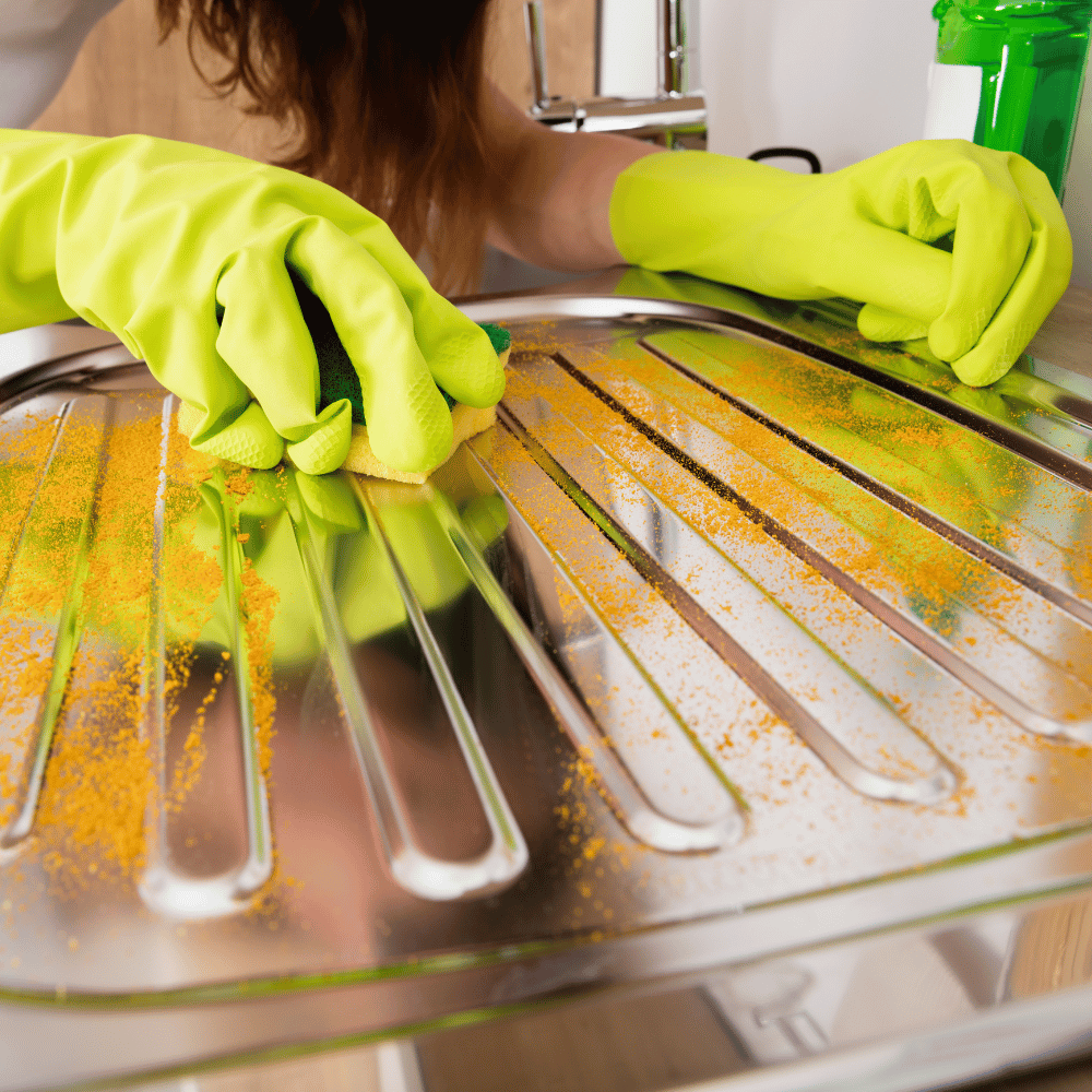 Edelstahl reinigen: Tipps für streifenfreie Oberflächen in Küche & Bad