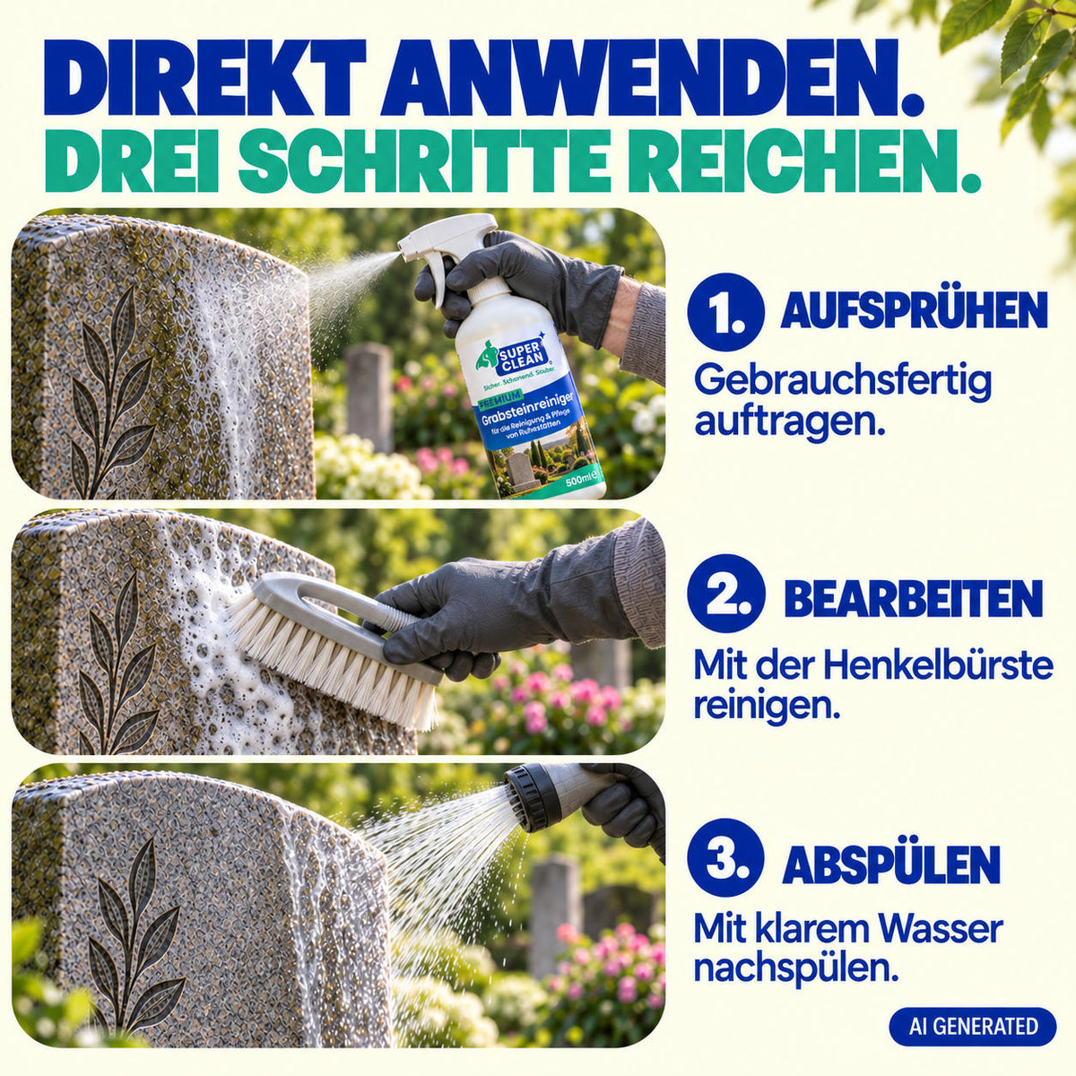 Grabsteinreiniger