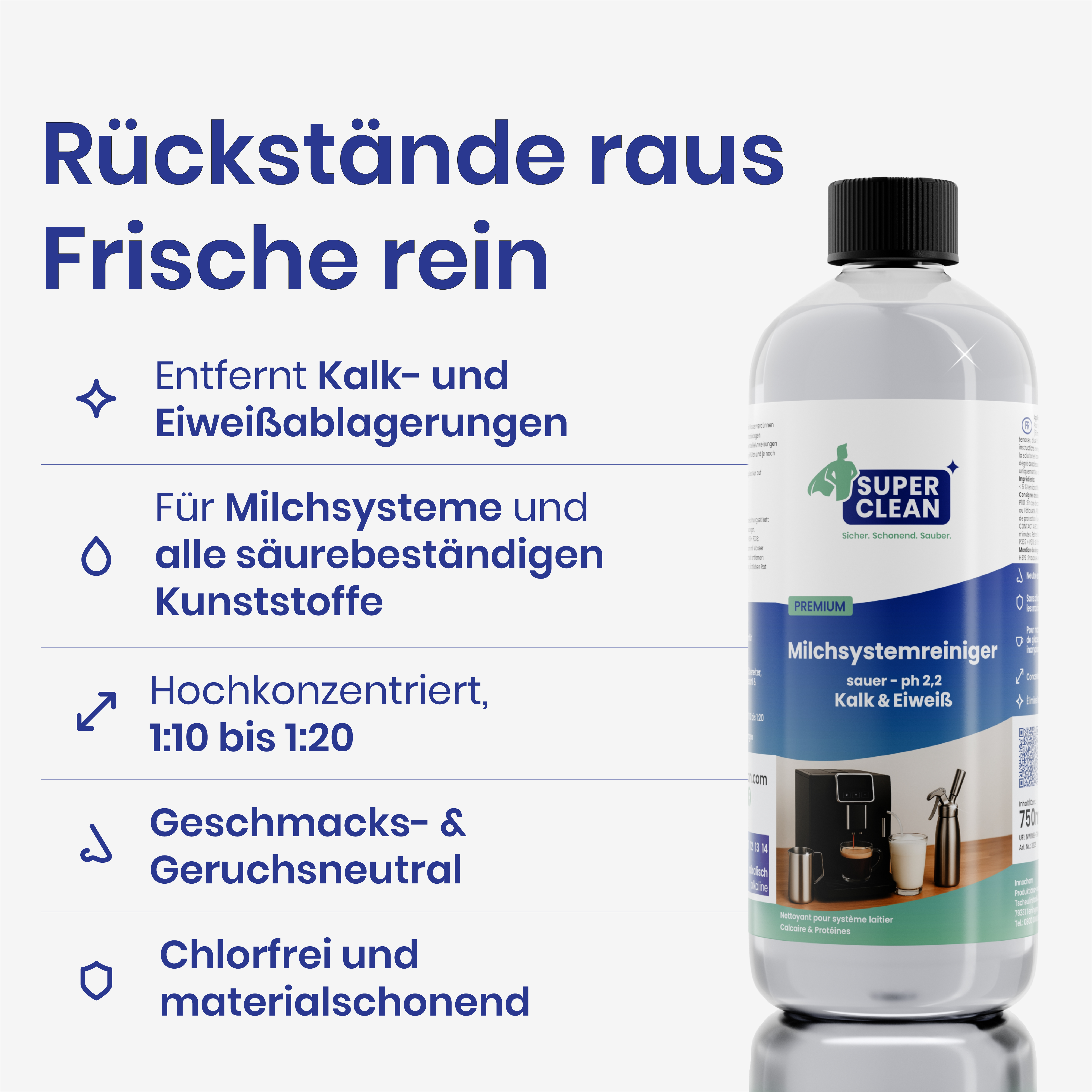 Milchsystemreiniger Sauer 750ml