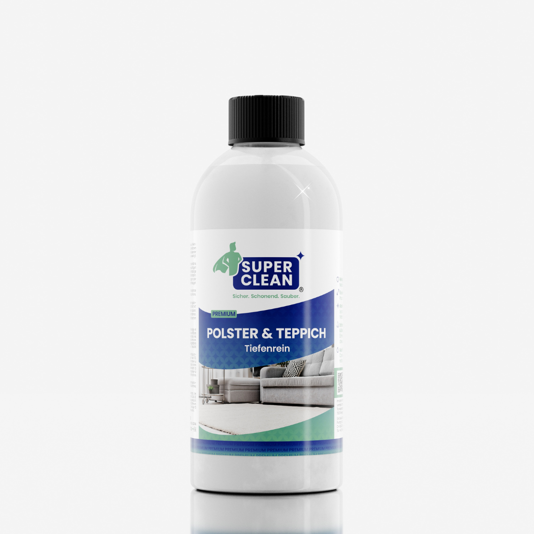 Polsterreiniger 500ml – SUPER CLEAN Fleckenentferner für Sofa, Teppich, Autositze und Textilien