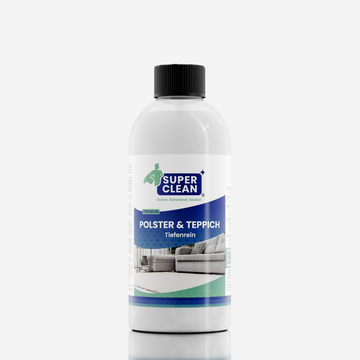 Polsterreiniger 500ml – SUPER CLEAN Fleckenentferner für Sofa, Teppich, Autositze und Textilien