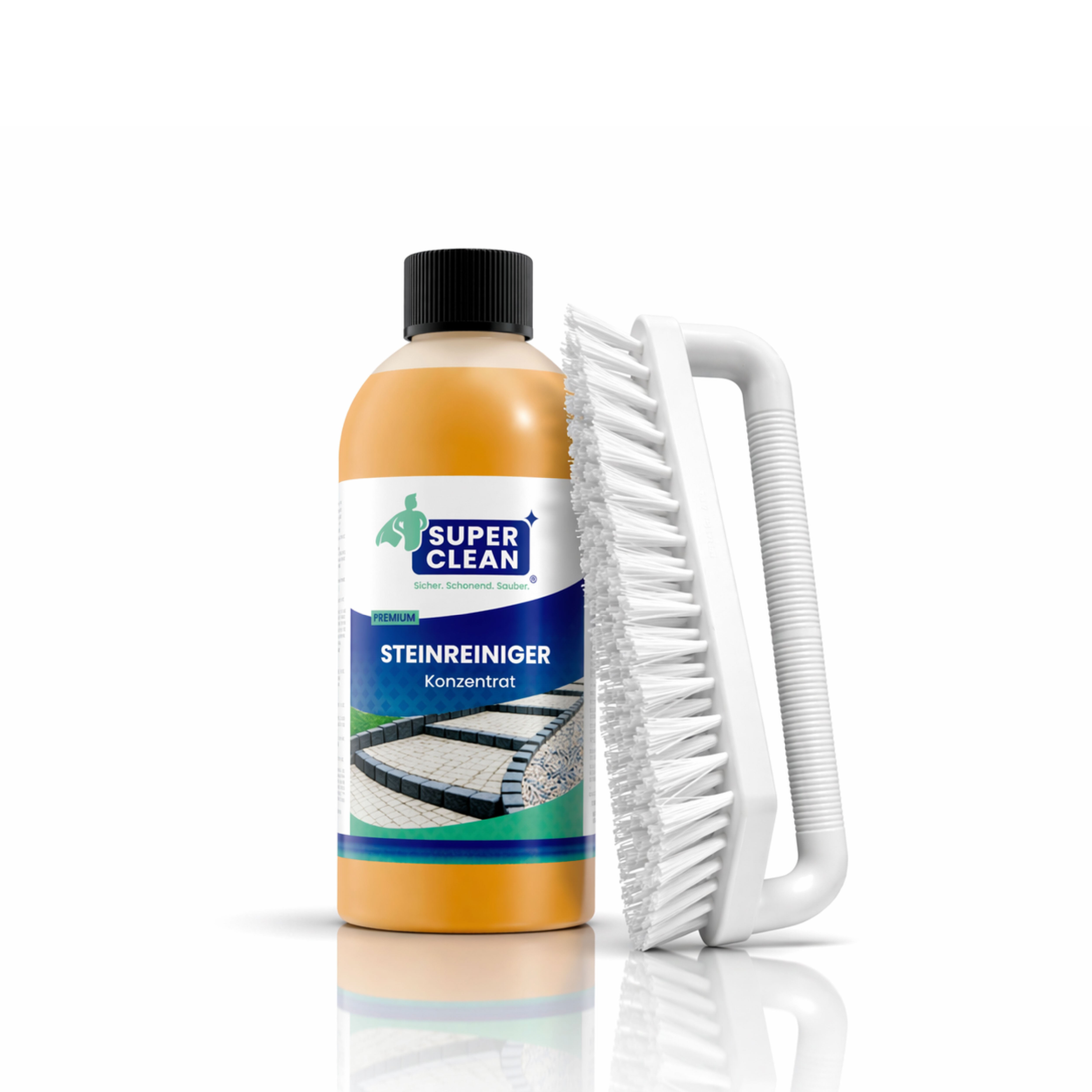 Steinreiniger 500ml mit Henkelbürste