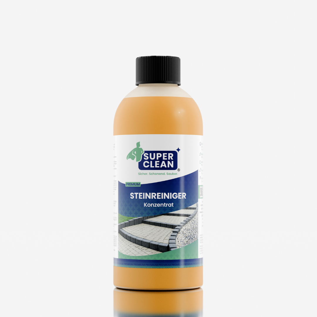Steinreiniger 500ml – SUPER CLEAN für Terrasse, Fassade, Grabstein und Naturstein