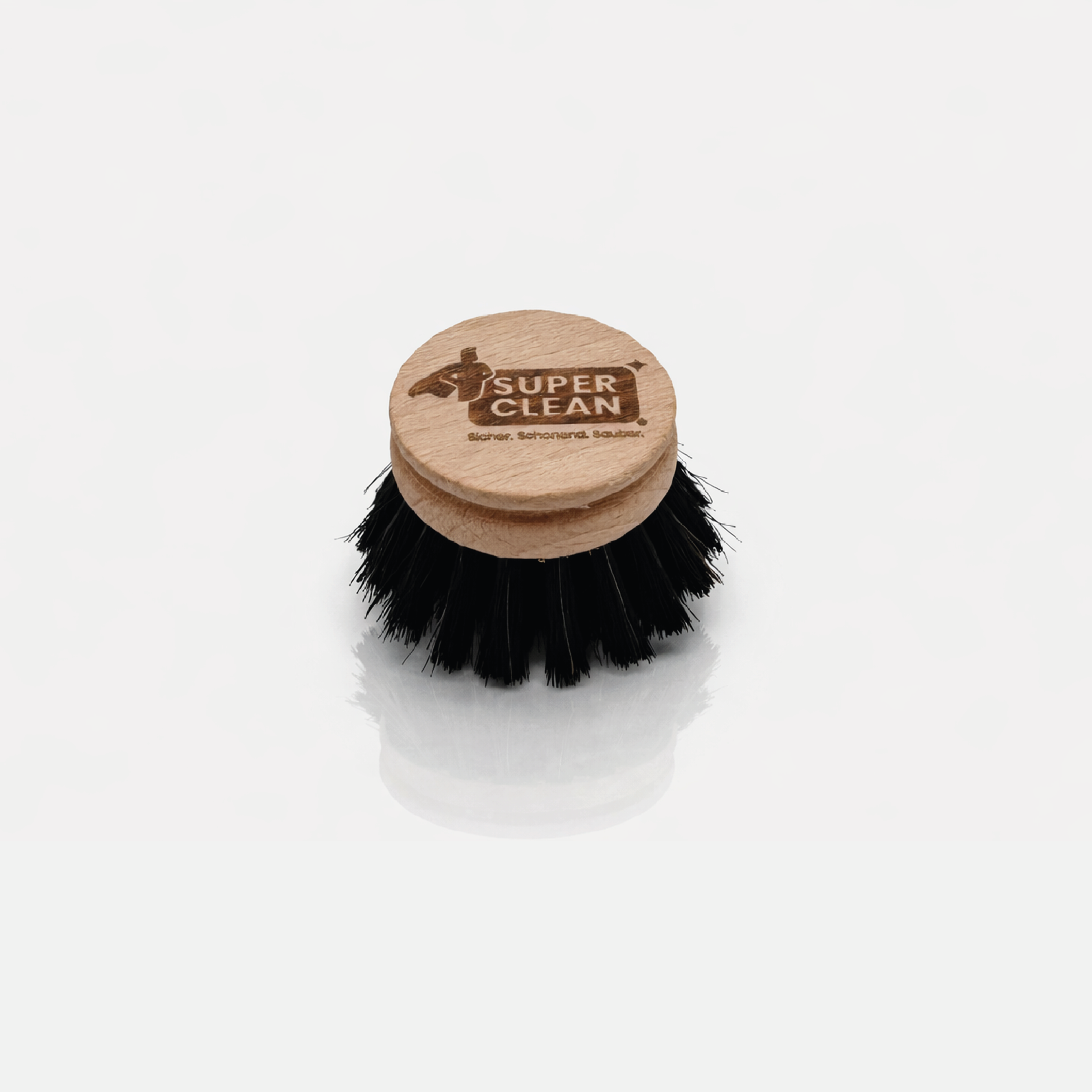 Fiber replacement head for dish brush